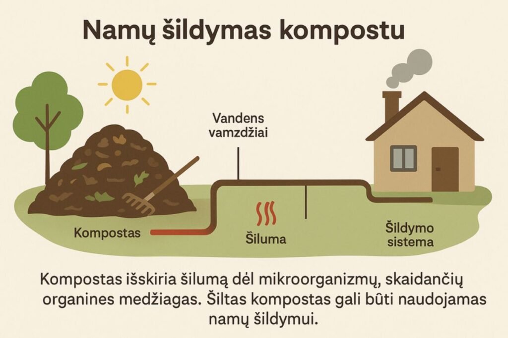 Šildymas kompostu
